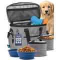 Grey Dog Mom travel bag for dog supplies, The Original Doggy Bag by Rubyloo
